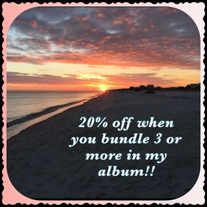 20% off when you BUNDLE 3+ items from my closet